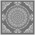 Artikel Mandala 16 30x30 cm Fayans Duvar Mobilya Stencil Boyama Şablonu