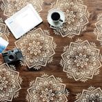 Artikel Mandala 6 30x30 cm Fayans Duvar Mobilya Stencil Boyama Şablonu
