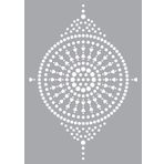 Artikel Mandala Desen 50x70 cm Duvar Fayans Mobilya Stencil Boyama Şablonu