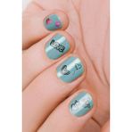 Artikel Renkli Kalpler Tırnak Dövmesi, Tırnak Tattoo, Nail Art, Tırnak Sticker - 1
