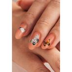 Artikel Siyah Kelebekler Tırnak Dövmesi, Tırnak Tattoo, Nail Art, Tırnak Sticker - 1