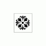 Artikel ST-278 Yuvarlak Motif 3 Stencil Tasarımı 30x30 cm Kanvas Tablo
