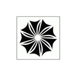 Artikel ST-297 Spiral 3 Stencil Tasarımı 30x30 cm Kanvas Tablo
