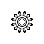 Artikel ST-365 Mandala 10 Stencil Tasarımı 30x30 cm Kanvas Tablo