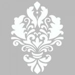 Artikel ST-388 Damask 3 Stencil Tasarımı 30x30 cm Kanvas Tablo