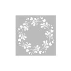 Artikel ST-474 Floral Çerçeve 2 Stencil Tasarımı 30x30 cm Kanvas Tablo