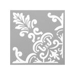Artikel ST-557 Karo Köşe 3 Stencil Tasarımı 30x30 cm Kanvas Tablo