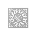 Artikel ST-558 Mandala Karo Stencil Tasarımı 30x30 cm Kanvas Tablo
