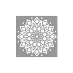 Artikel ST-675 Mandala 22 Stencil Tasarımı 30x30 cm Kanvas Tablo