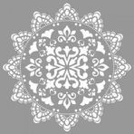 Artikel ST-694 Mandala 25 Stencil Tasarımı 30x30 cm Kanvas Tablo