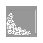 Artikel ST-698 Bloom Çerçeve Stencil Tasarımı 30x30 cm Kanvas Tablo