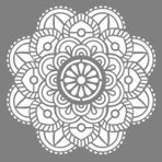 Artikel ST-779 Mandala 35 Stencil Tasarımı 30x30 cm Kanvas Tablo