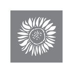 Artikel Tek Ayçiçeği Stencil Boyama Şablonu 30x30 cm Duvar Stencil