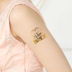 ARTİKEL Tekli Bride Tattoo 27 - Altın Yaldız - 5,5x5,5cm - Geçici Dövme