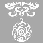 Artikel Top Çiçek Desen Stencil Boyama şablonu 30x30 cm Duvar Stencil