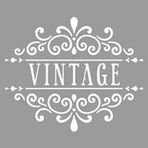 Artikel Vintage Floral Stencil Boyama Şablonu 30x30 cm Duvar Stencil