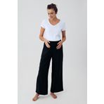 Artış Çift Katlı Müslin Pamuklu Yüksek Bel Hamile Pantolon