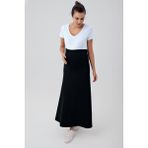 Artış Collection Uzun Hamile Etek Yüksek Bel Esnek Tasarım Günlük Kullanım İçin Rahat - Siyah - 2XL