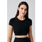 Artış Kadın Seamless Yumuşak Dokulu Kısa Kollu Esnek Crop T-shirt