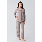 Artış Kadın Uzun Kollu Esnek Pamuklu Kumaş Hamile Pijama Takım