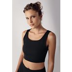 Artış Kalın Askılı Crop Top Fitilli Spor Büstiyer C02