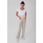 Artış Keten Ayarlanabilir Yüksek Bel Hamile Pantolon