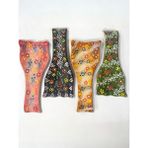 Artistic Quality Dekoratif Tasarım Kirli Kaşık Altlığı, Kaşıklık, Kepçe Altlığı, Çini / Seramik Tamamen El Yapımı - Açık Yeşil - Koyu Yeşil