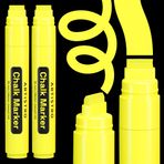 ARTISTRO 2 Sarı Jumbo Sıvı Tebeşir İşaretleyicileri - Arabalar Kara Tahta Tahta Cam Bistro için 15mm Neon Silinebilir Pencere İşaretleyicileri - Kolay Kolay Tebeşir Kalemler İdeal çin Marker