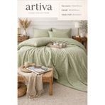 Artiva Home Collection %100 PAMUKLU Çizgili Saten Tek Kişilik Nevresim Takım
