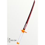 Artivo Rengoku Katana Sword Demon Slayer Kılıç 95 cm Katlanabilir Açılıp Kapanabilen Sağlam Plastik