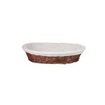 artizanmutfak Hasır Bezli Oval Hamur Mayalama Sepeti | Ekmek Sepeti 55 Cm (ESO-55R)