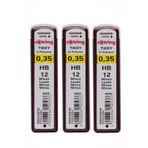 Artlantis 0.3 / 0.35 Mm Uç Min Siyah 3 Adet Rotring Siyah Kalem Uçu 0.35 Mm 3 Adet