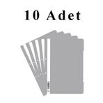 Artlantis 10 Adet A4 Gri Telli Dosya 1 Paket Ekonomik Kaliteli Telli Dosya Ofis Büro Okul