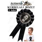Artlantis 10 Kasım Atatürk Kurdelalı Rozet 1 Adet Siyah Yaka Rozeti Çocuk Bayram Etkinlik 15 cm Kokart