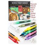 Artlantis 12 Renk Akrilik Markör Keçeli Kalem 1 Adet 12 Li Acrylic Marker Taş Cam Metal Seramik Plastik Tuval Ahşap 0.7-1 Cm