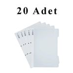 Artlantis 20 Adet A4 Beyaz Telli Dosya 1 Paket Ekonomik Kaliteli Telli Dosya Ofis Büro Okul