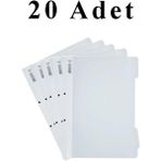 Artlantis 20 Adet A4 Beyaz Telli Dosya 1 Paket Telli Dosya Ofis Büro Okul - Standart