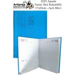 Artlantis 2025 Ajanda Ciltli Dermo Kapak 1 Adet 17X24 cm Ajanda 2025 Çizgili Ajanda Günlük Planlayıcı Termo Kapak 7017 Ofis Okul - Açık Mavi