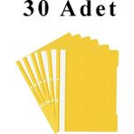 Artlantis 30 Adet A4 Sarı Telli Dosya 1 Paket Telli Dosya Ofis Büro Okul - Standart