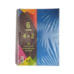 Artlantis 4+2 Ayraçlı Defter 6 Konulu 150 Yaprak 1 Adet 4 Kareli 2 Çizgili Spralli Plastik Kapak Seperatörlü (Mavi)