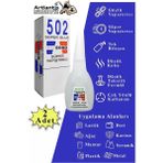 Artlantis 502 Japon Yapıştırıcı 2 Adet 20 gr Hızlı Yapıştırıcı Evobond 502 Süper Yapıştırrıcı Orjinal Seramik Plastik Metal - Şeffaf - 20 ml