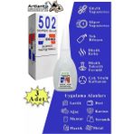 Artlantis 502 Japon Yapıştırıcı 3 Adet 20 gr Hızlı Yapıştırıcı Evobond 502 Süper Yapıştırrıcı Orjinal Seramik Plastik Metal - Şeffaf - 20 ml