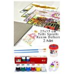 Artlantis 6 Renk Guaj Boya Südor 25x35 Cm Telli Spralli Resim Defteri Palet Resim Fırçası 15 Yaprak Guajboya Resim Defteri