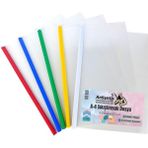 Artlantis A-4 5'li Şeffaf Sıkıştırmalı Dosya 1 Paket 5 Renk ile Kolay Kullanım İmkanı