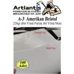 Artlantis A3 Amerikan Bristol Karton 29 7 x 42 cm 100 Adet 220 gr Bir Tarafı Parlak Bir Tarafı Mat Kağıt Biristol Karton - Beyaz - Standart