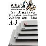 Artlantis A3 Mukavva Gri 1.0 mm 10 Adet 1 Paket 29.7 x 42 cm A-3 Mukavva 1 0 mm Kalınlığında A-3 Mukavva - Standart - 29,7x42 cm