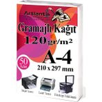 Artlantis A4 Gramajlı Fotokopi Kağıdı 50 Adet 120 gr Sertifika Kağıdı Kalın Kağıt Baskı Tüm Yazıcılara Uyumlu 21X29.7CM Ofis Büro