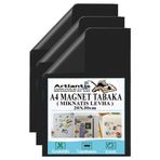 Artlantis A4 Magnet Tabaka 3 Adet Manyetik Mıknatıs Levha 20x30 cm Esnek Kaliteli Foto Magnet Fotoğraf Resim M