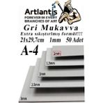 Artlantis A4 Mukavva Gri 1.0 mm 50 Adet 1 Paket 21 x 29 7 cm A-4 Mukavva 1 0 mm Kalınlığında A-4 Mukavva - Standart - 21X29,7 cm