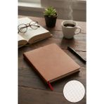 Artlantis A4 Termo Deri Kapaklı Defter Kareli 160 Yaprak 1 Adet 21.29.7cm Okul Defteri Kareli Defter Sert Kapaklı - Kırmızı